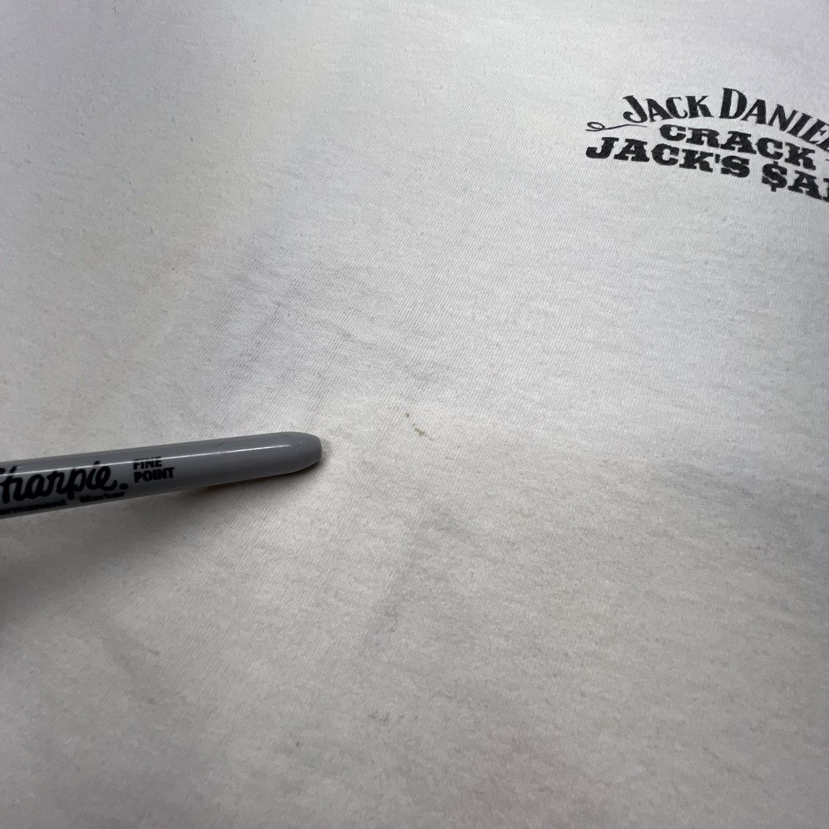 Vintage Jack Daniels Tee Shirt White Crack The Legend Safe Whiskey Size US XL / EU 56 / 4 - 8 Thumbnail