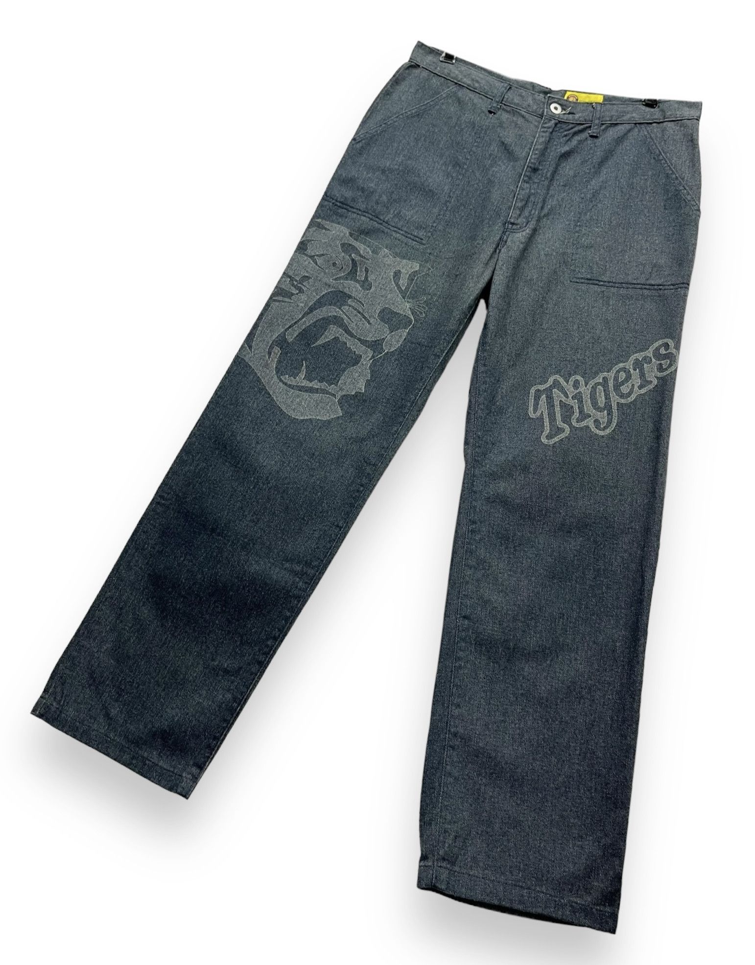 Japanese Brand 🔥HANSHIN TIGERS Nippon Professional Baseball Fatigue Pants Size US 32 / EU 48 - 8 Thumbnail