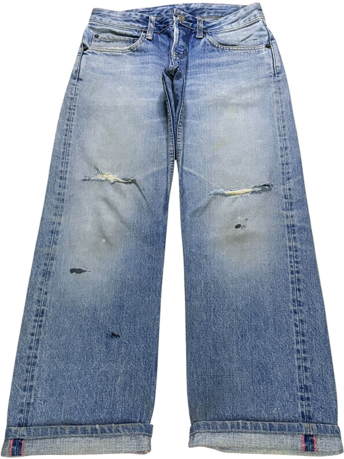 HOLLYWOOD RANCH MARKET Vintage Japanese HR Market Selvedge Mud Wash Loose Jeans Size US 28 / EU 44 - 1 Thumbnail