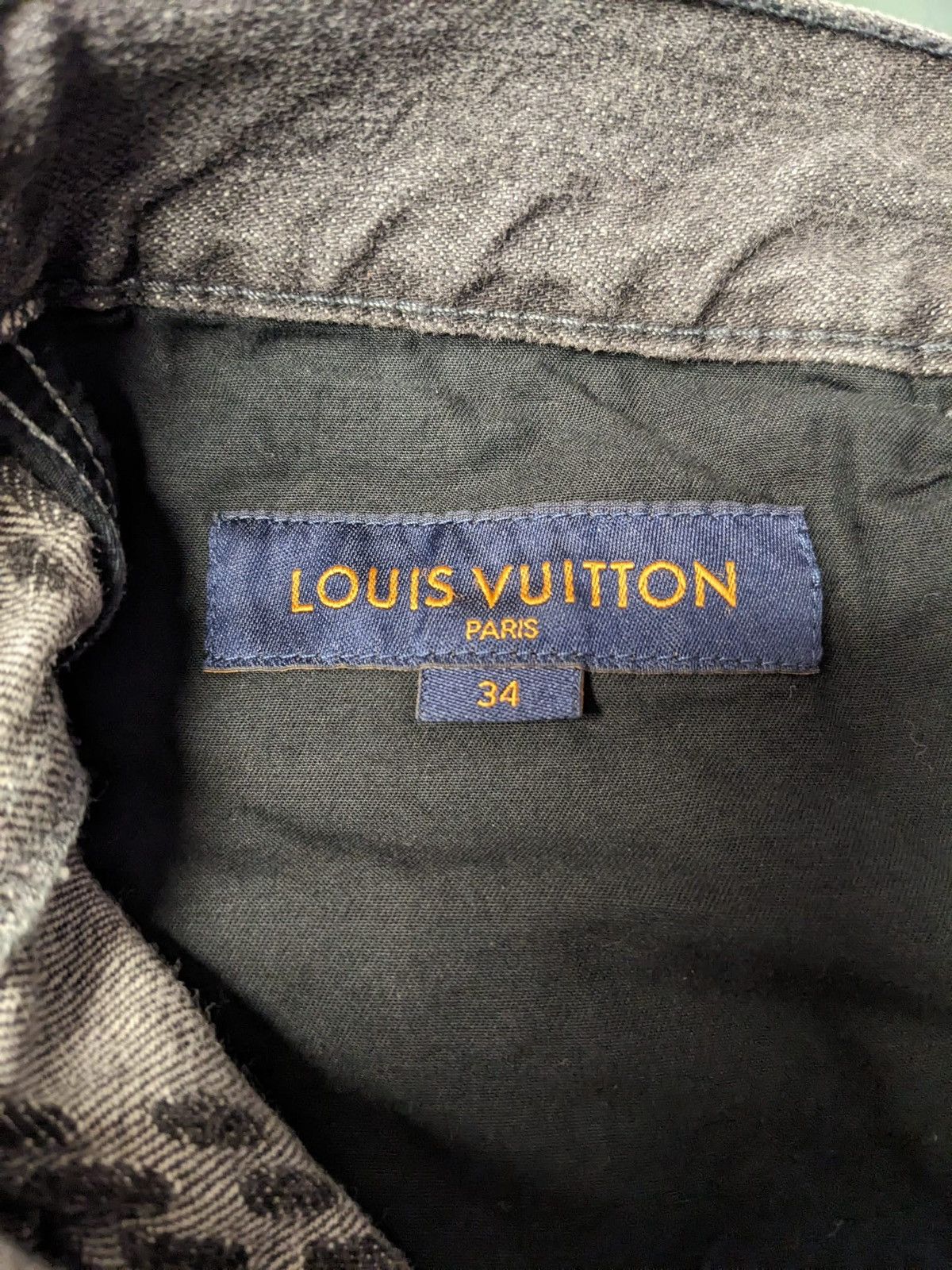 Louis Vuitton LOUIS VUITTON NIGO GIANT DAMIER WAVES MONOGRAM DENIM PANTS Size US 34 / EU 50 - 11 Thumbnail