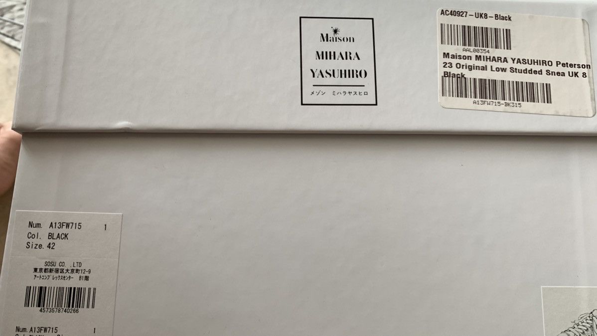 Maison MIHARA YASUHIRO Maison Miharayasuhiro Peterson original low studded sneakers Size US 9 / EU 42 - 9 Thumbnail