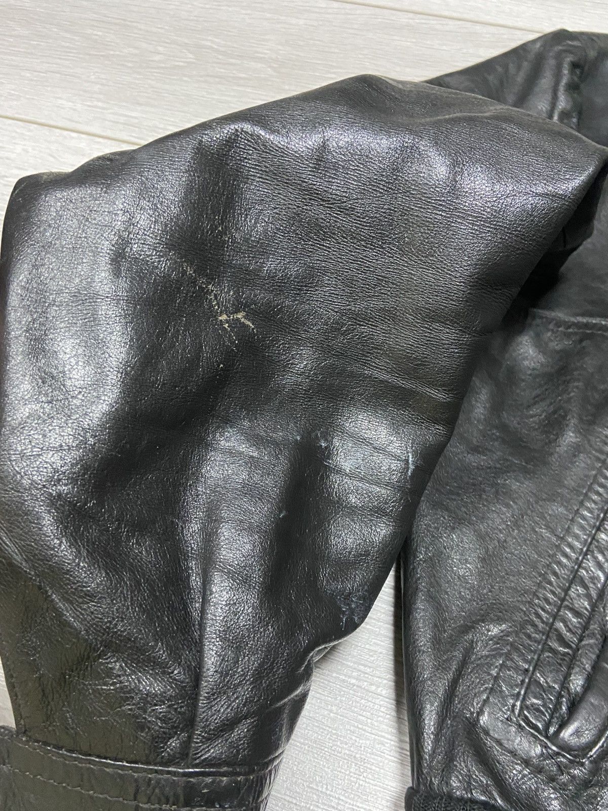 Genuine Leather Leather bomber jacket vintage zip Size US S / EU 44-46 / 1 - 4 Thumbnail