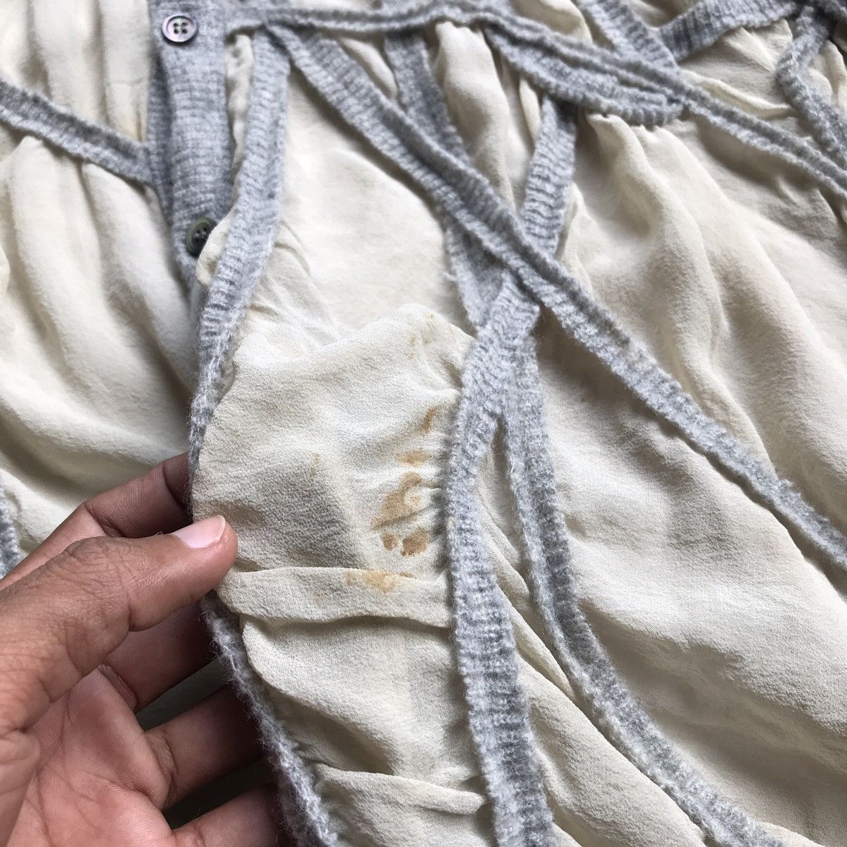 Issey Miyake × Zucca Zucca silk cardigan Size M / US 6-8 / IT 42-44 - 3 Thumbnail