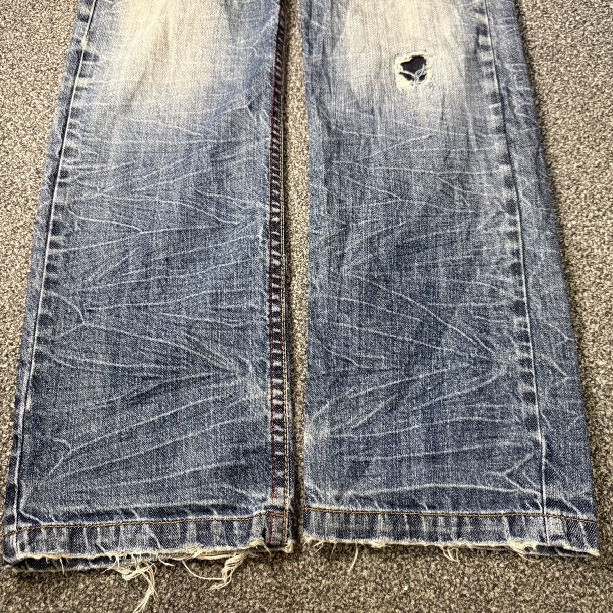 Hysteric Glamour Culture Jam Seditionaries Embroidered Wing Back Denim Size US 33 - 5 Thumbnail