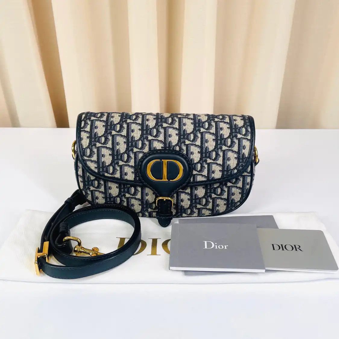 Dior DIOR Bobby East-West blue canvas monogram jacquard crossbody bag detachable stra Size ONE SIZE - 1 Thumbnail