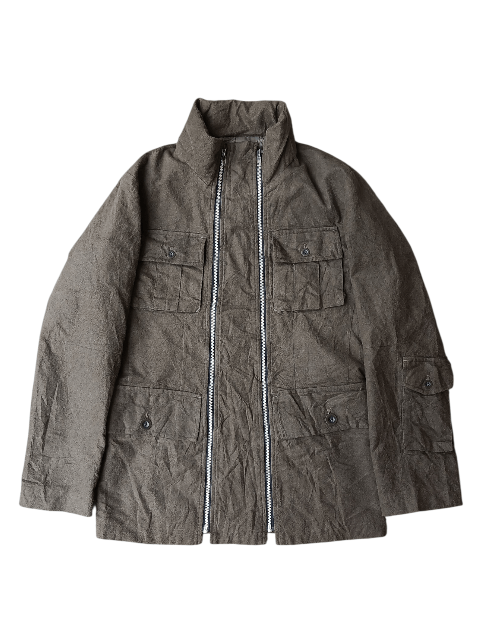 Japanese Brand BATSU BOYS wool zipper multi pocket jacket Size US M / EU 48-50 / 2 - 1 Thumbnail