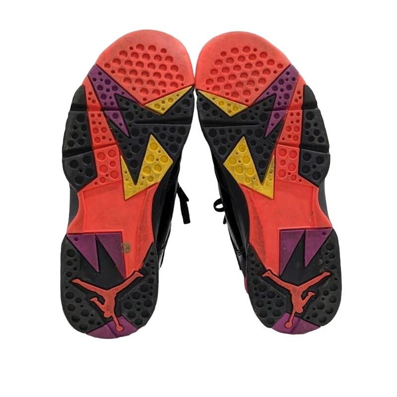 Nike Women's Air Jordan 7 Retro Black Gloss Sneakers - SIZE 9.5 Size US 9.5 / IT 39.5 - 6 Thumbnail