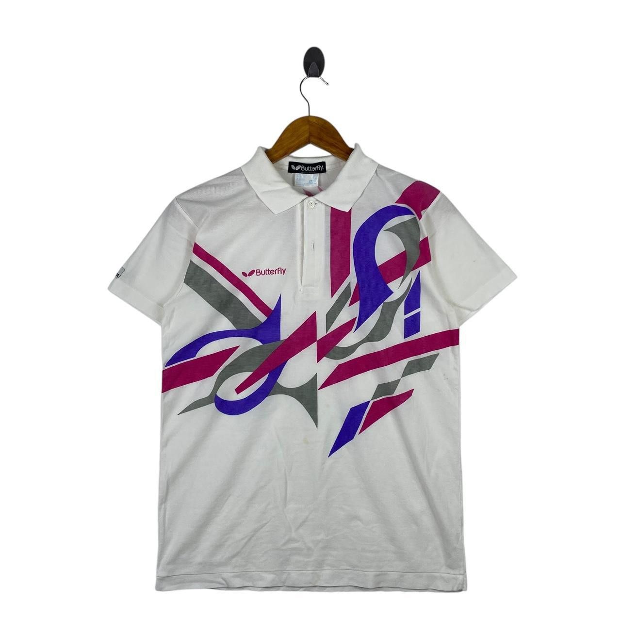 Japanese Brand Vintage BUTTERFLY TAMASU TOKYO Japan Table Tennis Tee Shirt Size US M / EU 48-50 / 2 - 1 Thumbnail
