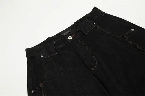 Japanese Brand × Jean Versatile loose wide-leg stitching casual scimitar jeans Size US 32 / EU 48 - 4 Thumbnail