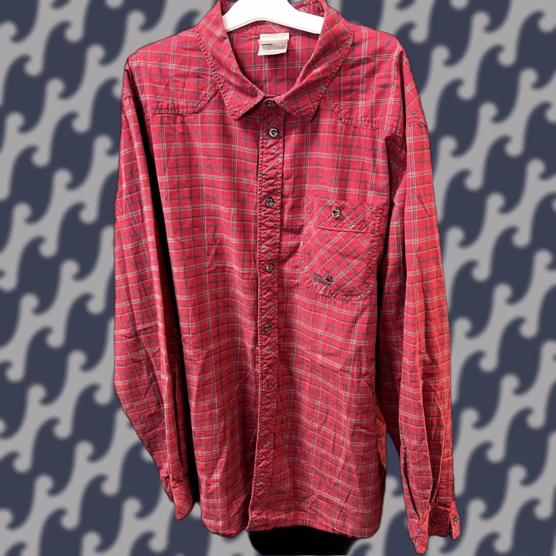 Jack Wolfskin Jack Wolfskin Shirt Men’s 3XL Red Plaid Outdoor Long Sleeve Button Up Size US XXL / EU 58 / 5 - 1 Thumbnail