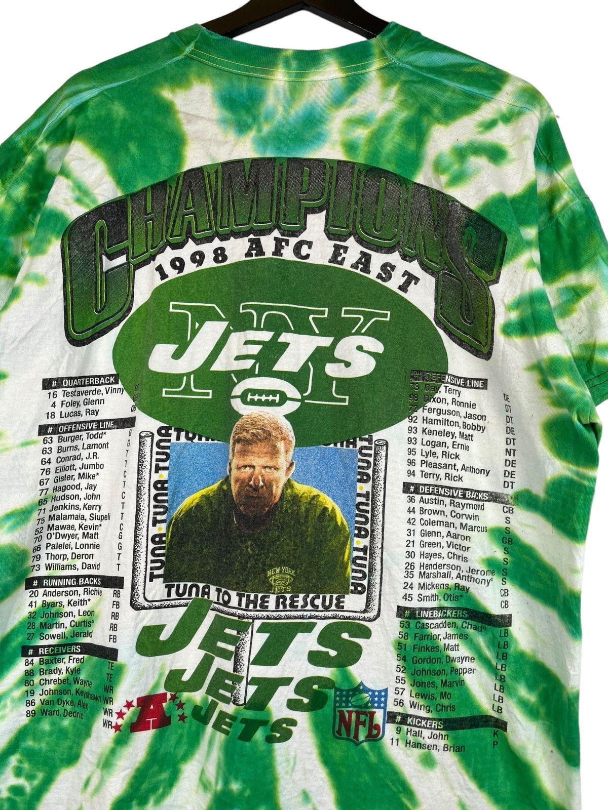 NFL Vintage Jets 1998 Champions NFL Rare Tee T-shirt Size US XXL / EU 58 / 5 - 2 Thumbnail