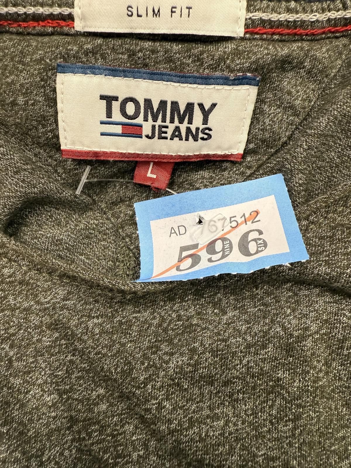 Tommy Jeans Tommy Jeans Slim Fit Grey T-Shirt Size L Size US L / EU 52-54 / 3 - 2 Thumbnail