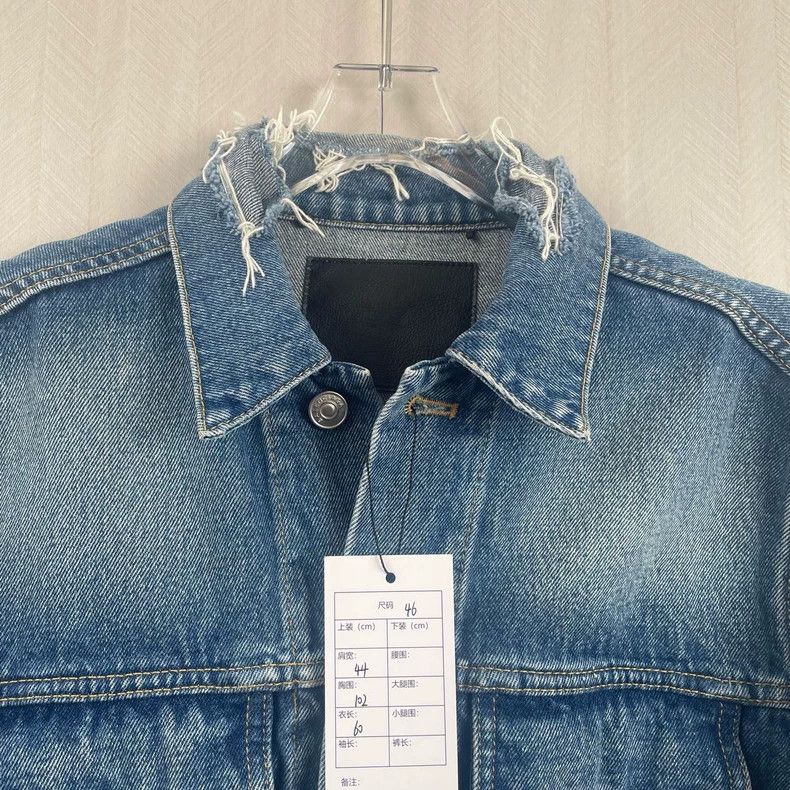 Balenciaga Balenciaga Coke Blue Destruction Denim Jacket Size US S / EU 44-46 / 1 - 2 Thumbnail