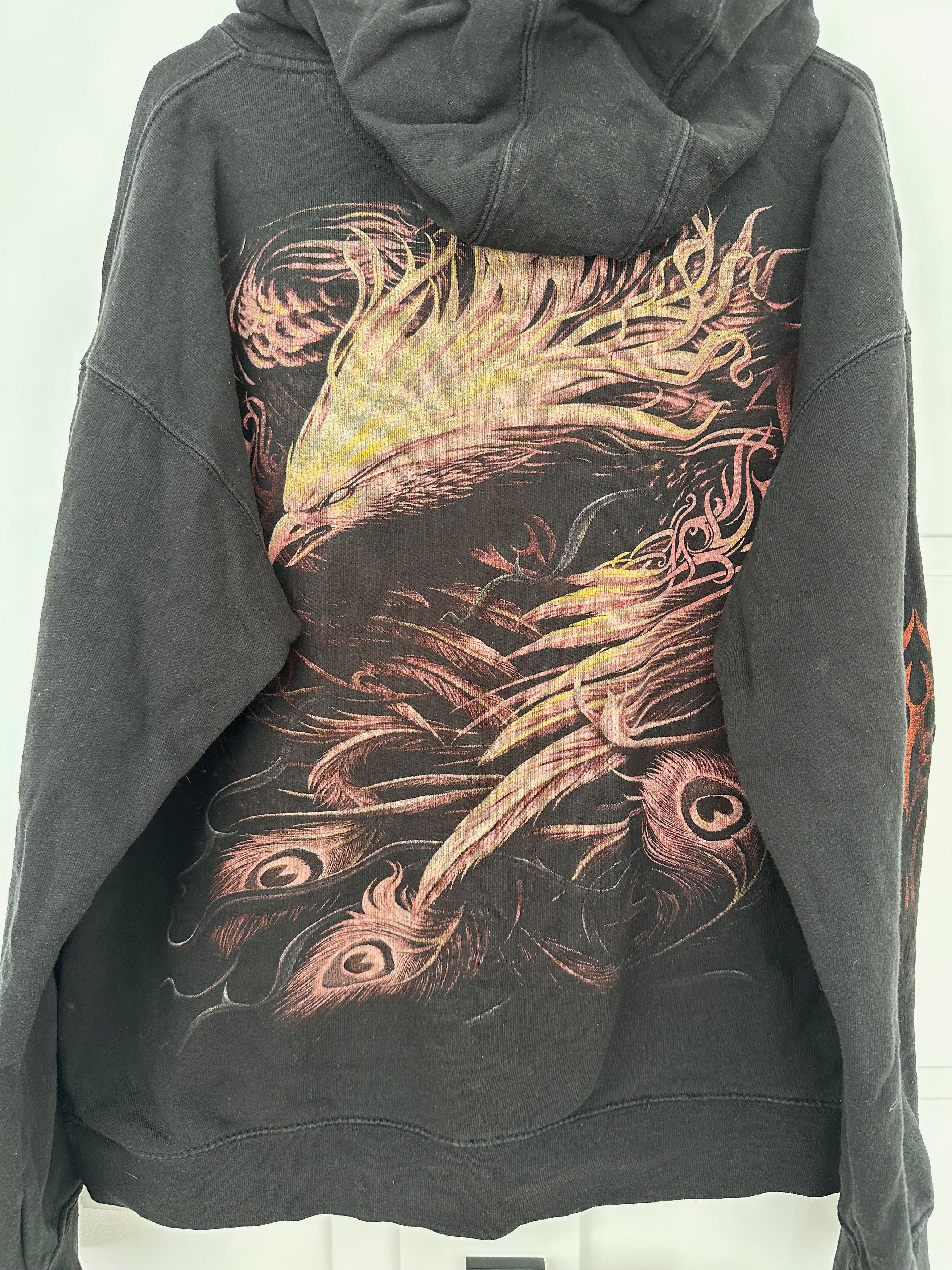 Vintage SPIRIAL the Eagle faded black hoodie streetwear Size US XXL / EU 58 / 5 - 5 Thumbnail