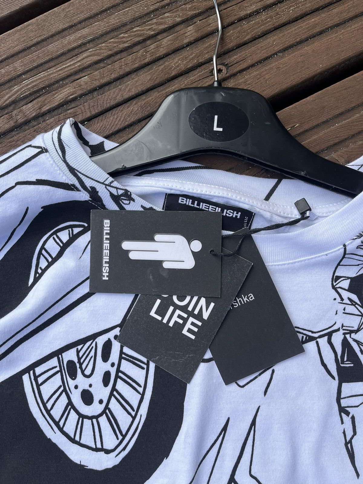 Billie Eilish Billie Eilish Bershka Anime Longsleeve Tee aop merch rare Size US L / EU 52-54 / 3 - 5 Thumbnail