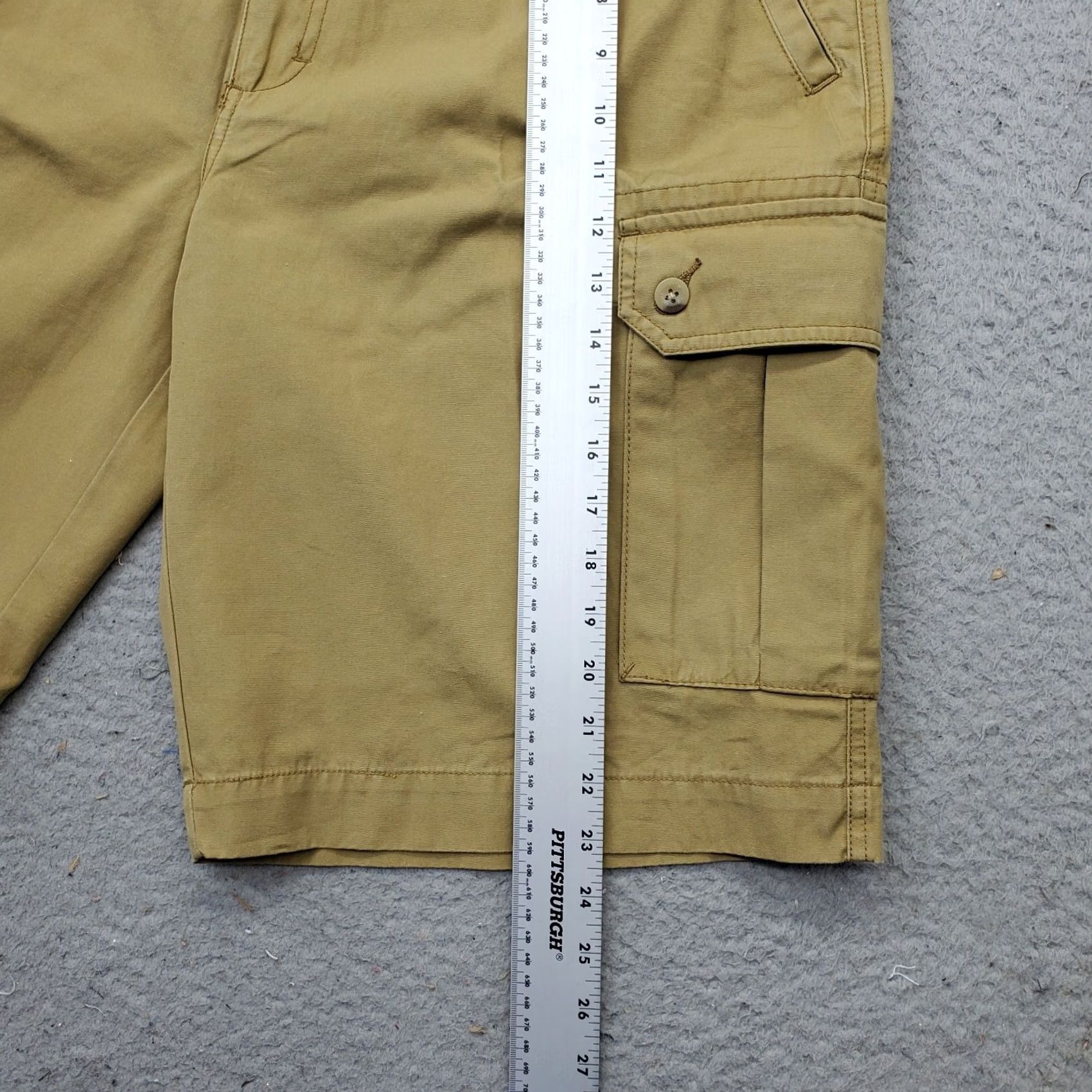 Vintage Woolrich Cargo Shorts Mens 36 Tan Cotton Regular Fit Utility Pockets Flat Front Size US 36 / EU 52 - 3 Thumbnail