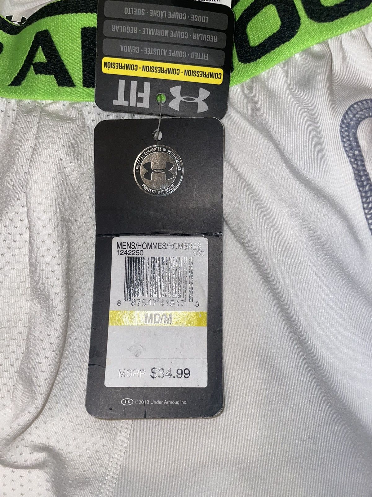 Under Armour Under Armour Padded Compression Shorts Size US 35 - 3 Thumbnail