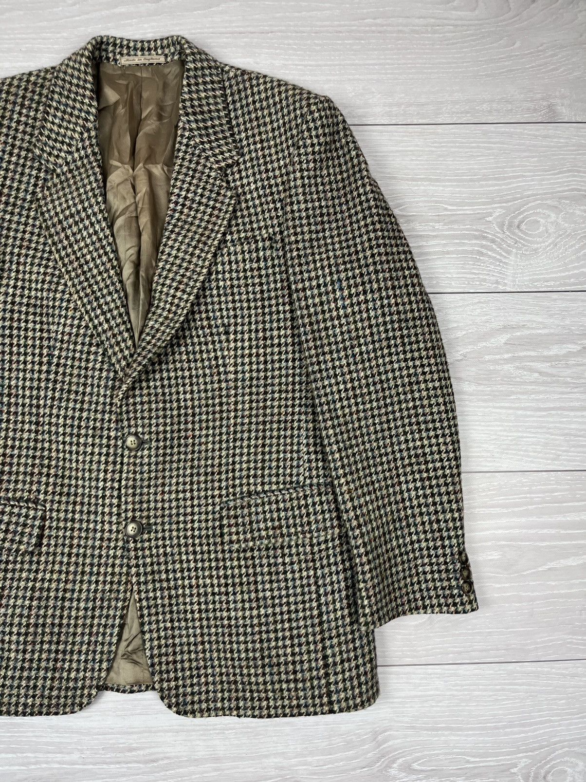 Harris Tweed Harris Tweed England Vintage 100% Wool Blazer Jacket Size 40R - 2 Thumbnail