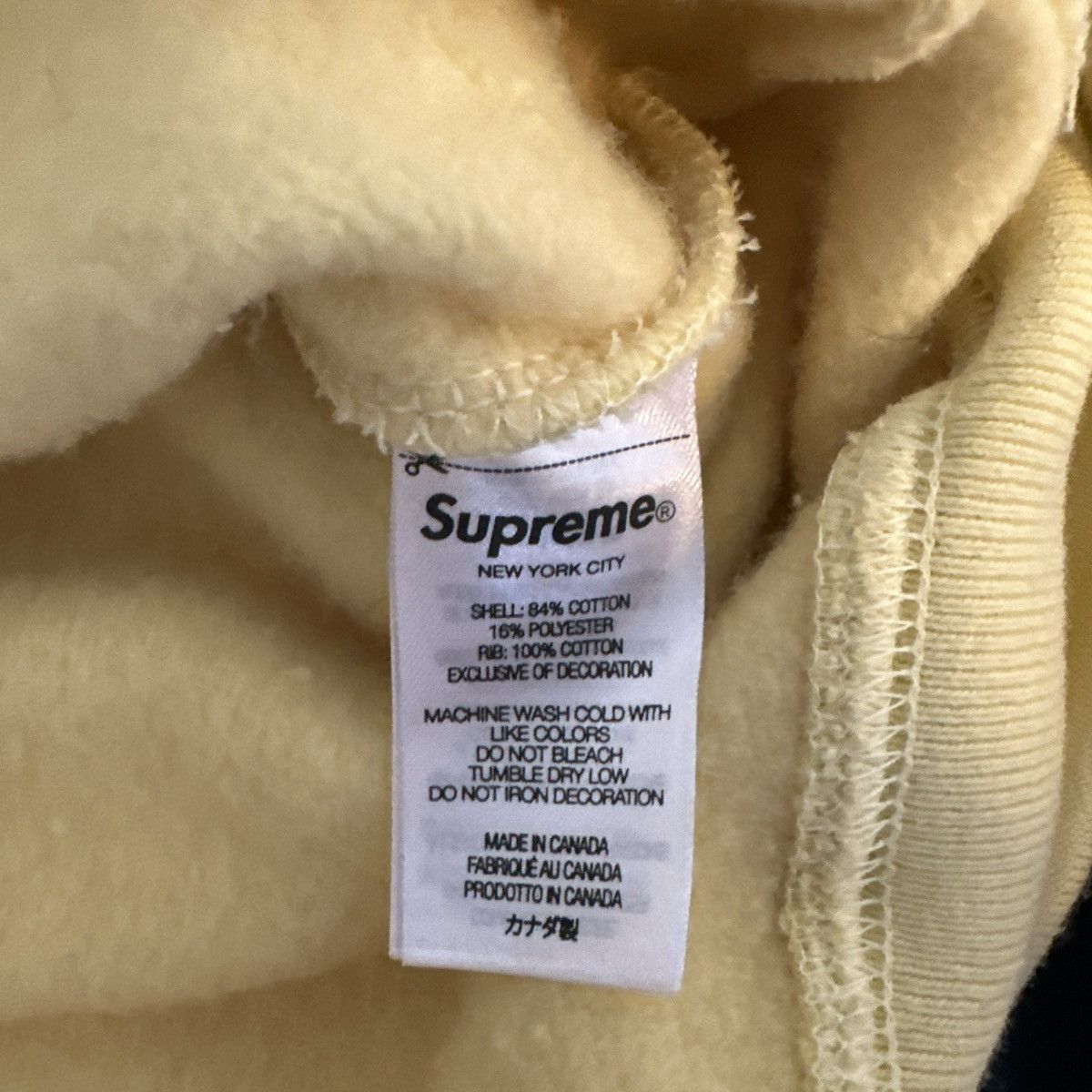 Supreme Supreme Box Logo Crewneck Yellow Size US L / EU 52-54 / 3 - 6 Thumbnail