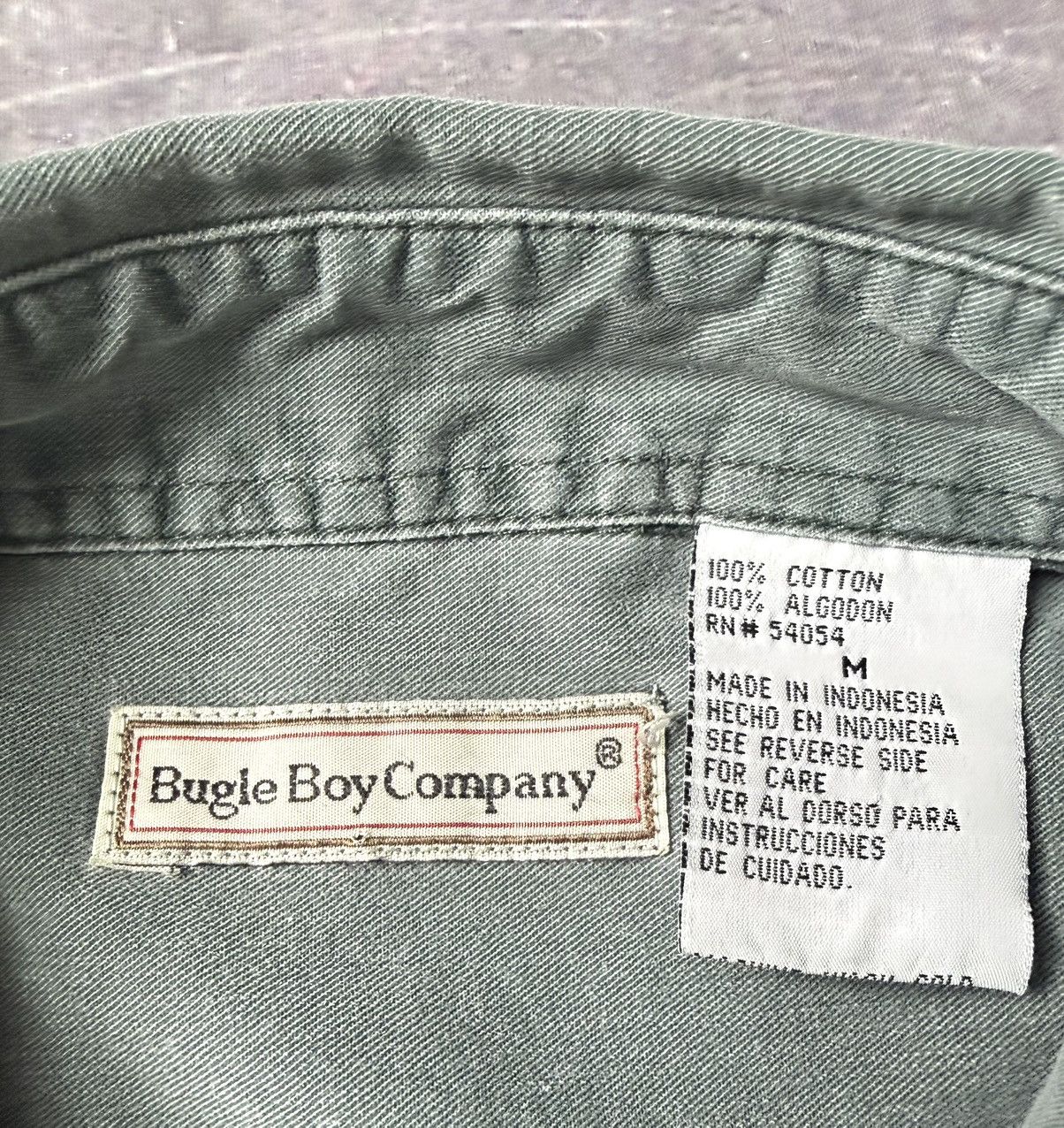 Vintage Vintage Bugle Boy Long Sleeve Buttondown Shirt (M) Size US M / EU 48-50 / 2 - 6 Thumbnail
