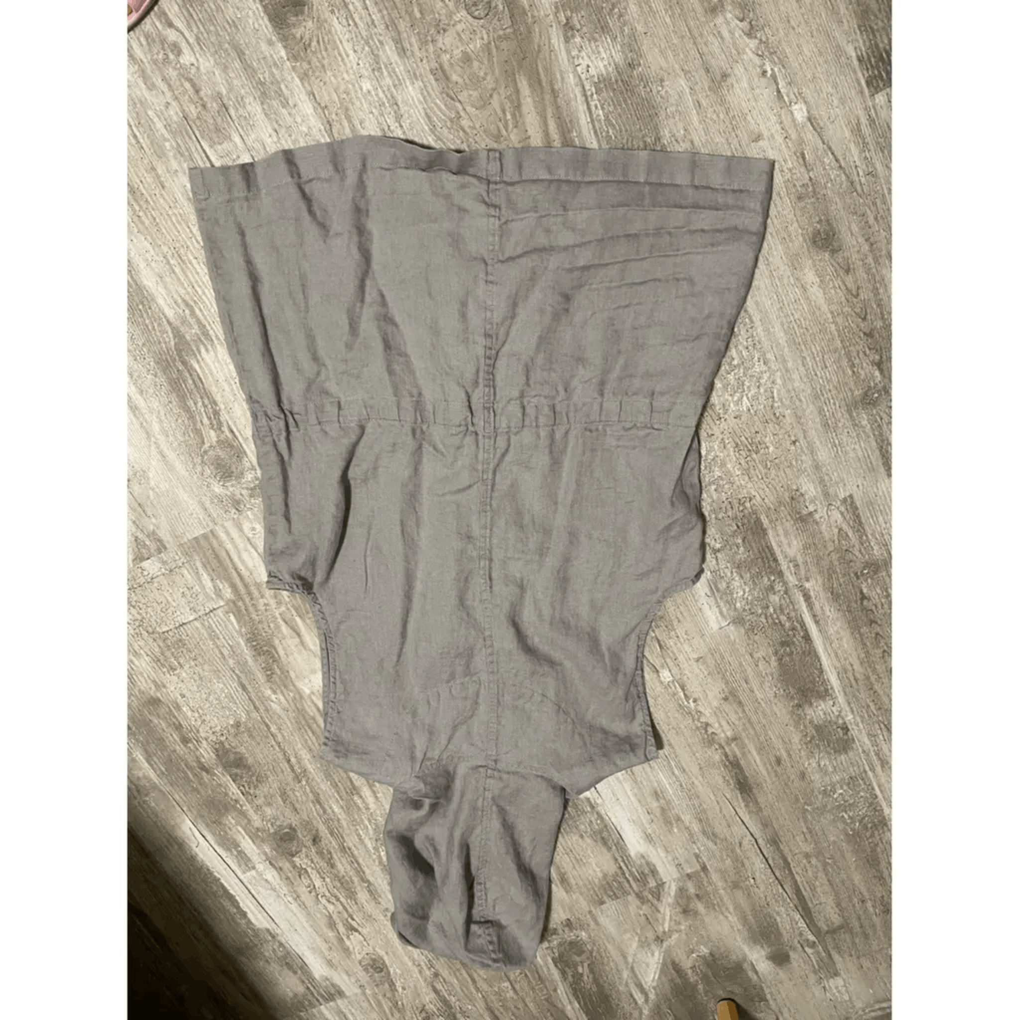 Other Mana St Tropez Grey Linen Vest with Drawstring (Size S) Size S / US 4 / IT 40 - 2 Thumbnail