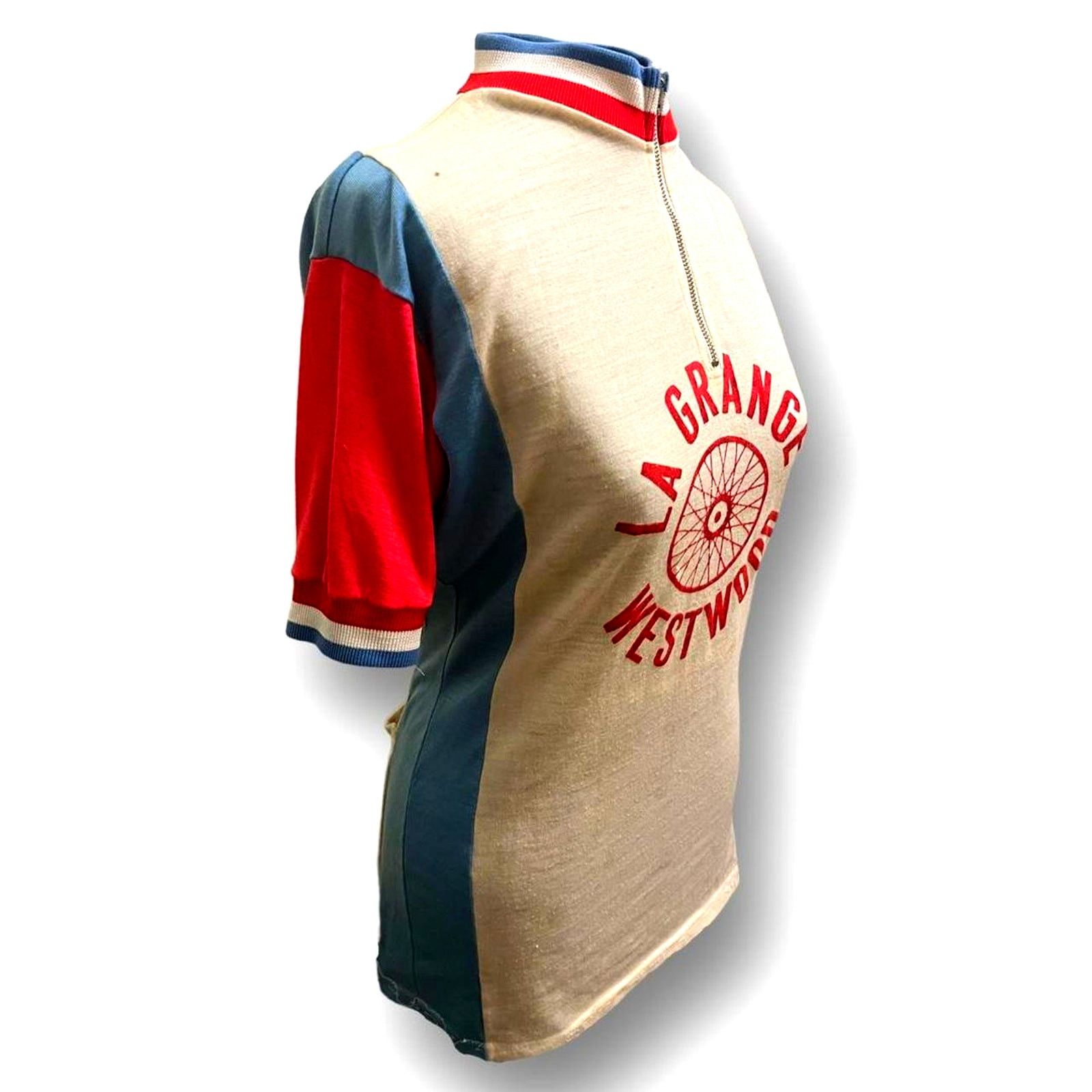 Vintage Vtg. 1970s "La Grange Westwood" Cycling Jersey Size US S / EU 44-46 / 1 - 2 Thumbnail