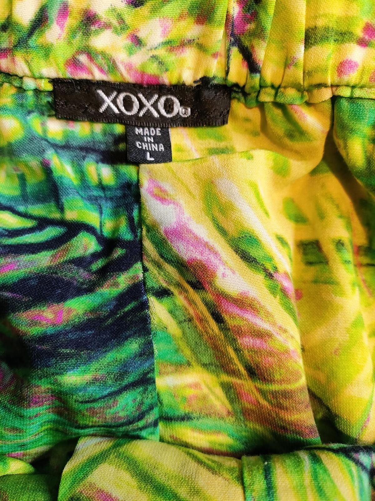 XOXO XOXO Women's Wide Leg Tropical Print Pants Size 36" / US 14 / IT 50 - 6 Thumbnail