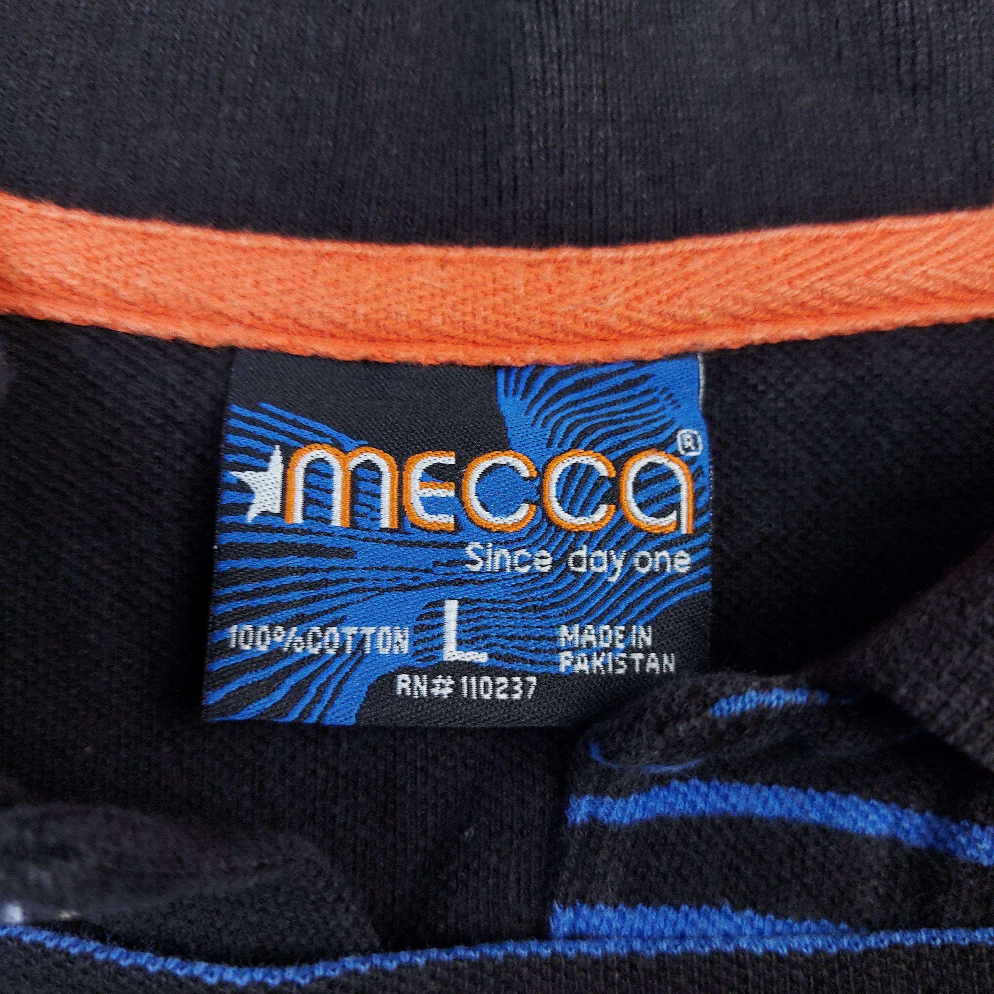 Mecca Vintage Y2K MECCA USA Striped Casual Knit Polo Shirt Size US L / EU 52-54 / 3 - 9 Thumbnail