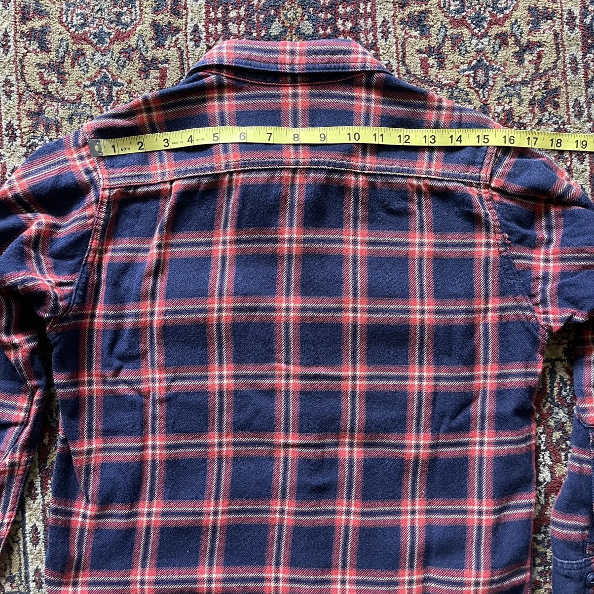 Japanese Brand Momotaro Japan medium-weight flannel shirt blue size 38 Size US S / EU 44-46 / 1 - 12 Thumbnail