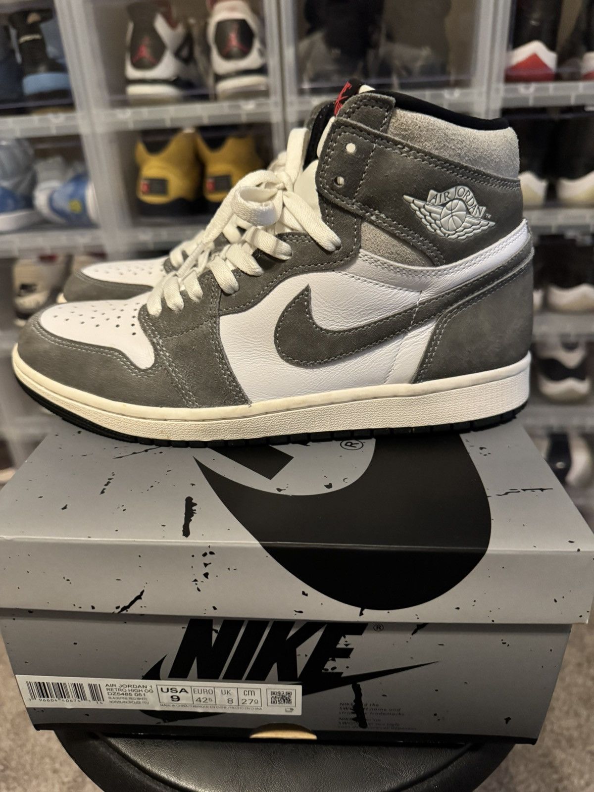 Jordan Brand × Nike Jordan 1 Retro High OG “Washed Black” Size US 9 / EU 42 - 4 Thumbnail