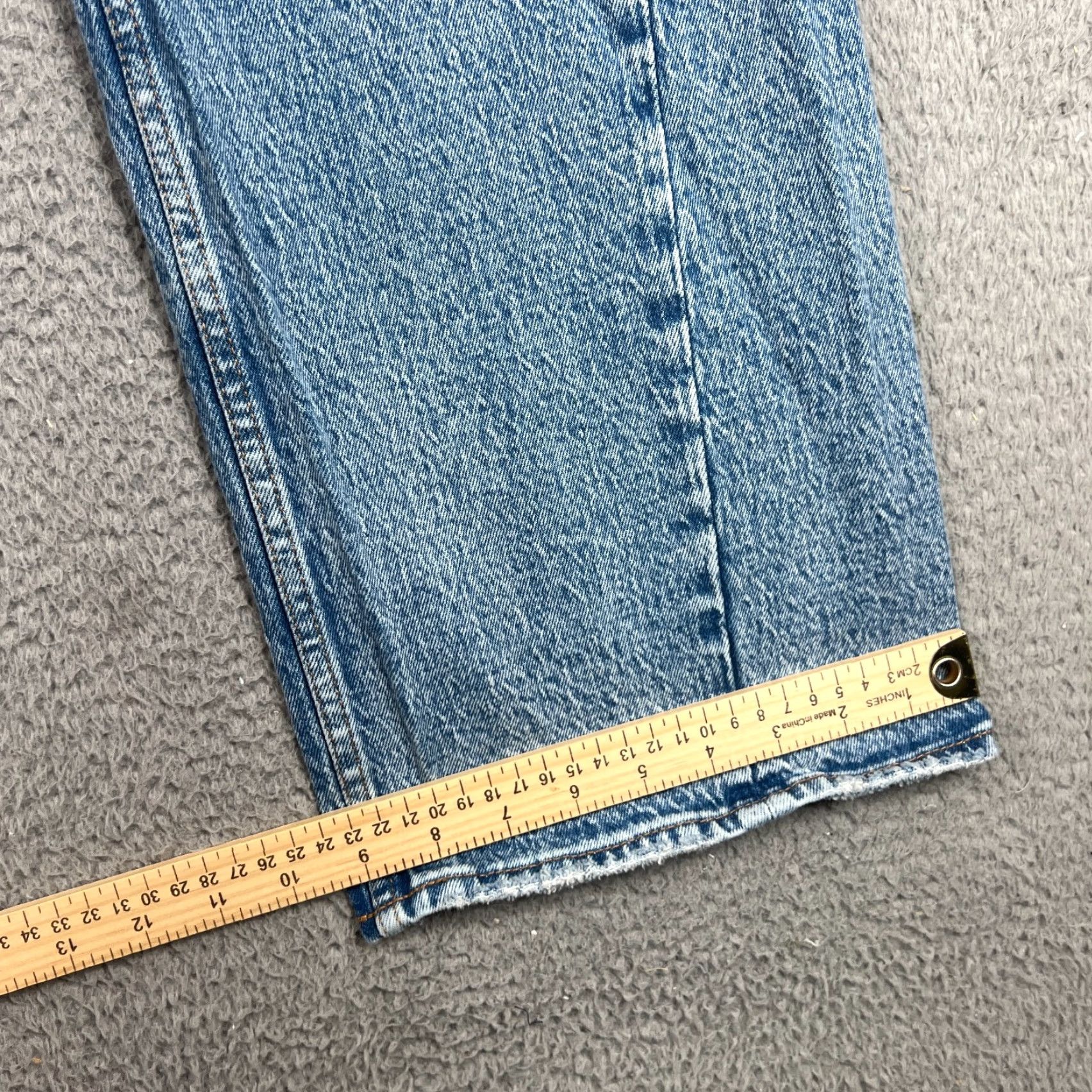 Abercrombie & Fitch Abercrombie & Fitch Jeans 90s High Rise Relaxed Blue Pockets Size 10 Women's Stonewashed Denim Straight 5-Pocket Design Vintage: No Size 32" / US 10 / IT 46 - 4 Thumbnail