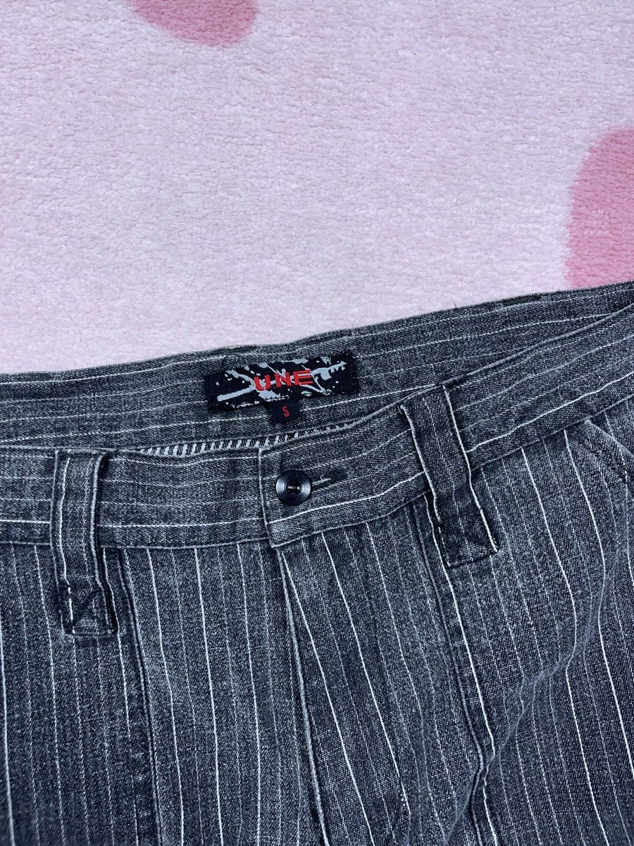 20471120 × Japanese Brand ➕ avant garde striped front cargo straight trousers Japanese Size US 30 / EU 46 - 5 Thumbnail