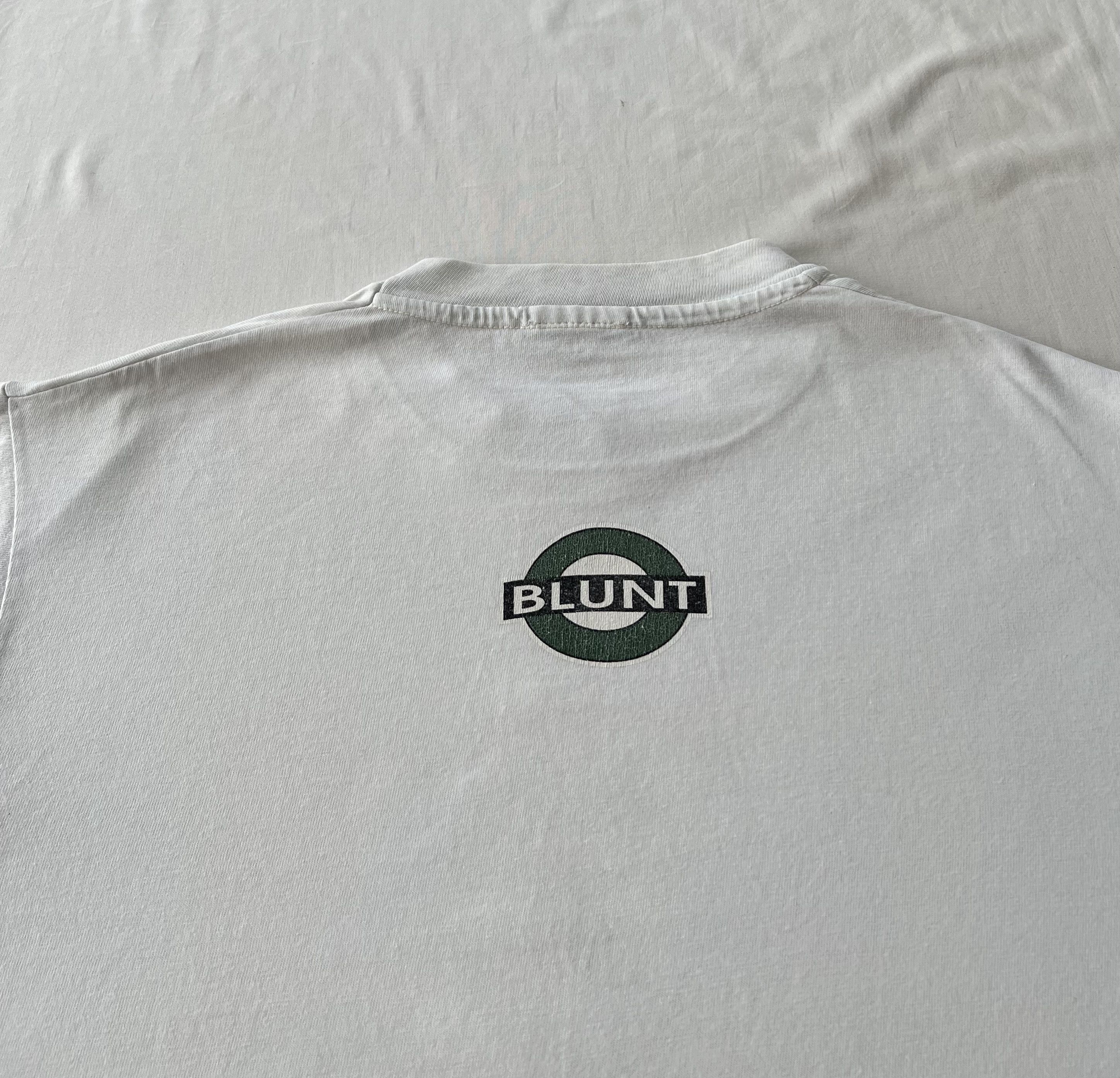 Vintage Vintage 90s Blunt Skateboards USA White Long Sleeve Size US M / EU 48-50 / 2 - 14 Thumbnail