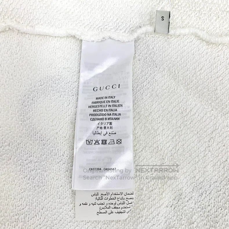 Gucci Gucci White logo letter net photo embroidered cotton round Size US S / EU 44-46 / 1 - 6 Thumbnail