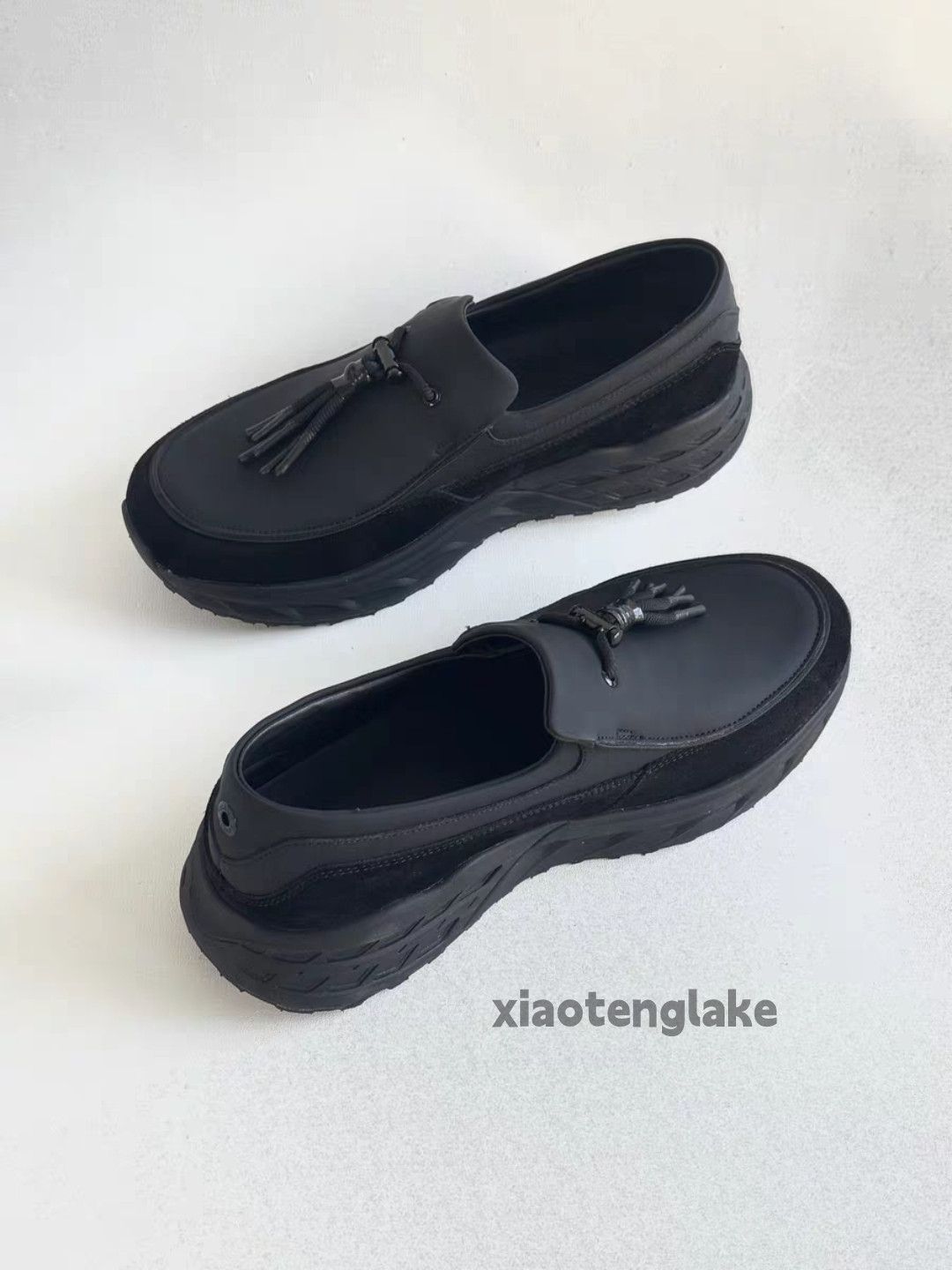 Vintage Unisex outdoor utility thick sole tassel loafer shoes Size US 10 / EU 43 - 4 Thumbnail