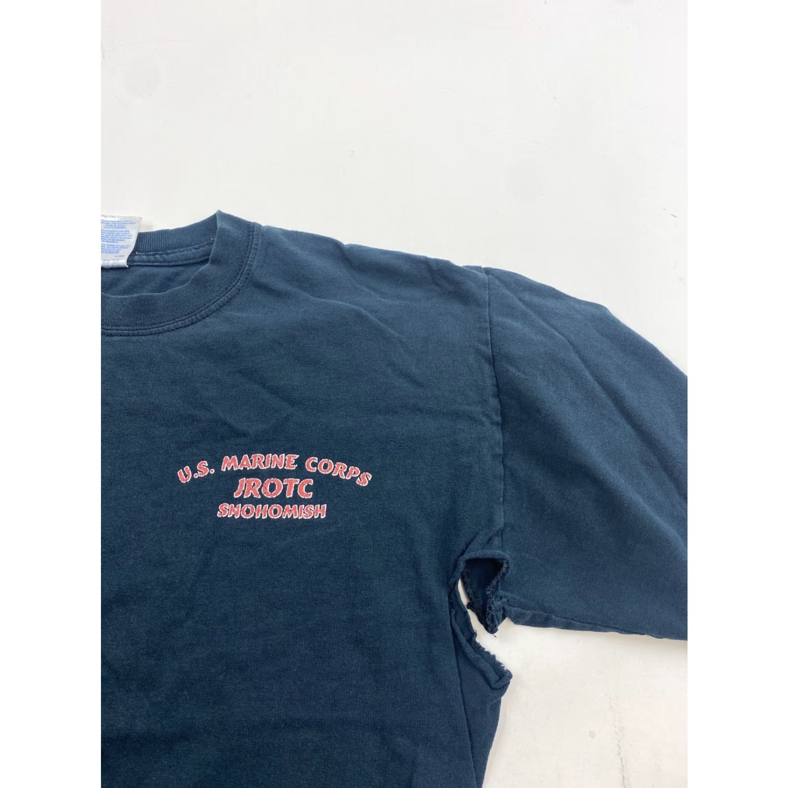 Gildan VINTAGE United States Marine Corp JROTC Shirt Mens Small Black Shirt Size US S / EU 44-46 / 1 - 2 Thumbnail