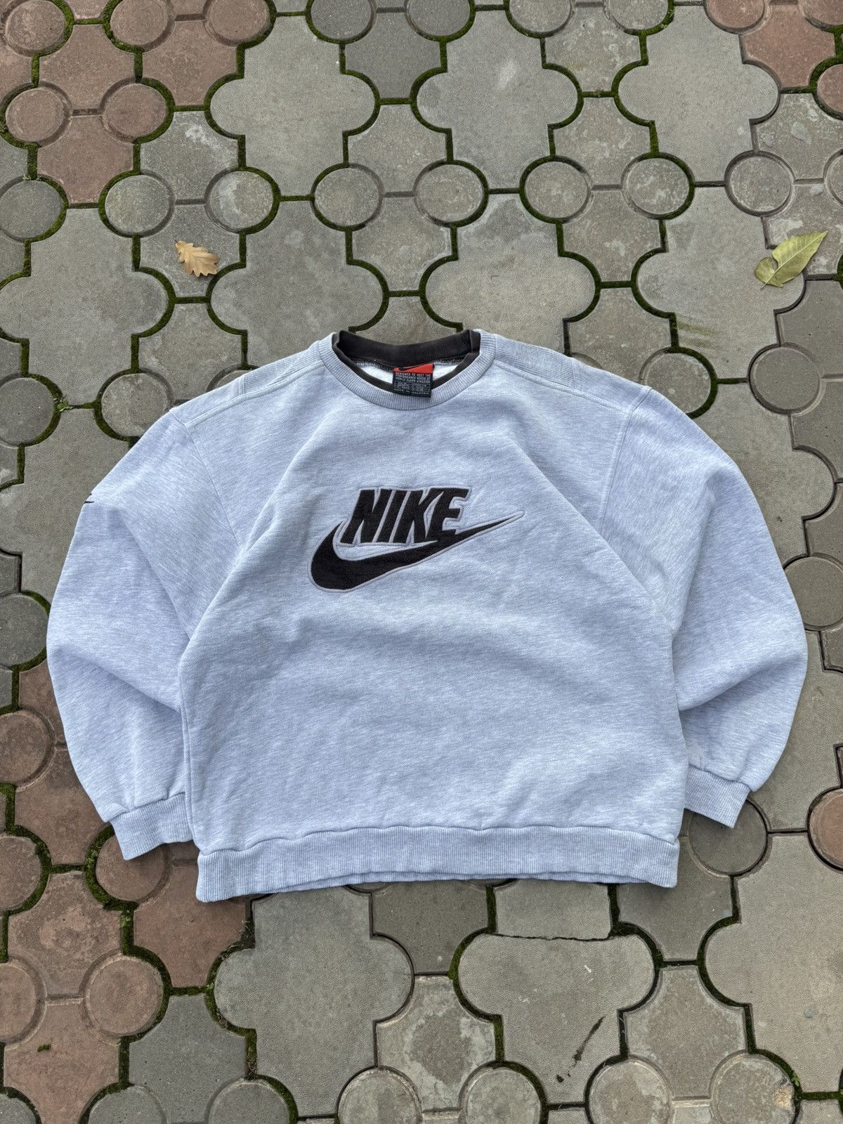 Nike Vintage Nike Big Swoosh Spell Out Boxy Sweatshirt Size US M / EU 48-50 / 2 - 2 Thumbnail