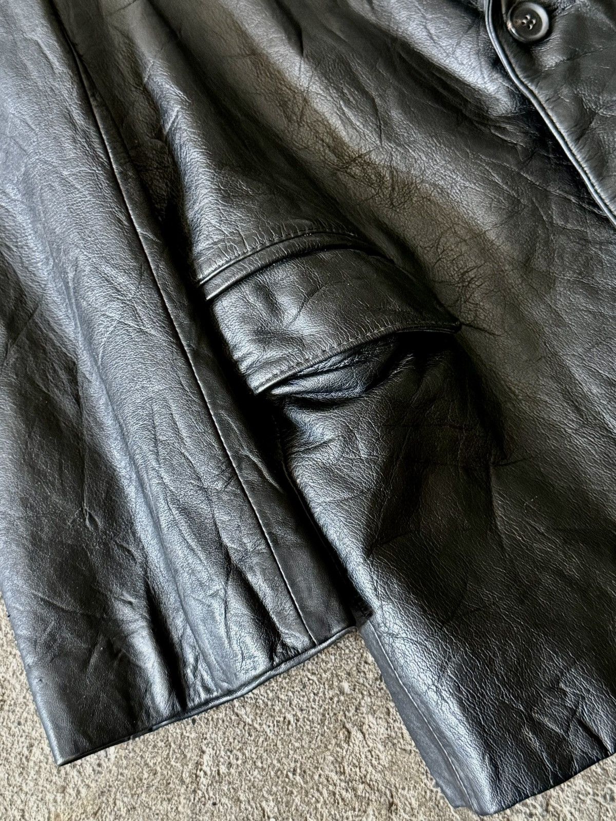 Gucci Gucci - Tom Ford - Leather Blazer Size US M / EU 48-50 / 2 - 7 Thumbnail