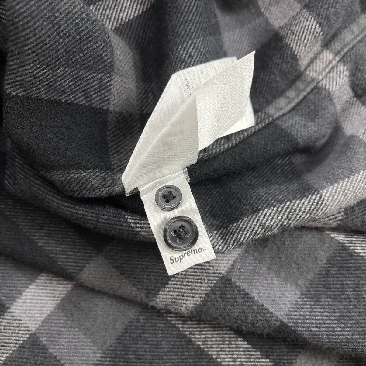 Supreme FW23 Supreme Plaid Black Grey Flannel Shirt Size US S / EU 44-46 / 1 - 12 Thumbnail