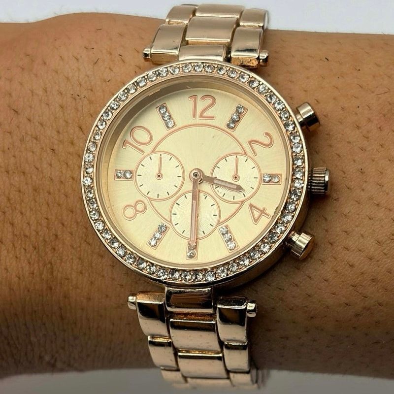 Other Rose Gold Crystal Accutime Watch Size ONE SIZE - 2 Thumbnail