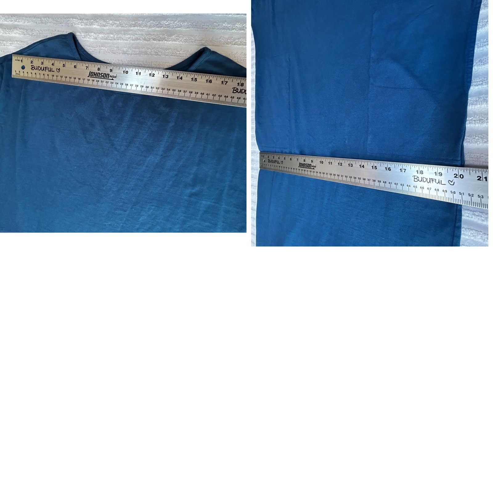 Vintage FP Beach Dress Women Short Dolman Sleeve Oversized Maxi Back-Split Blue Small Size 28" / US 6 / IT 42 - 8 Thumbnail
