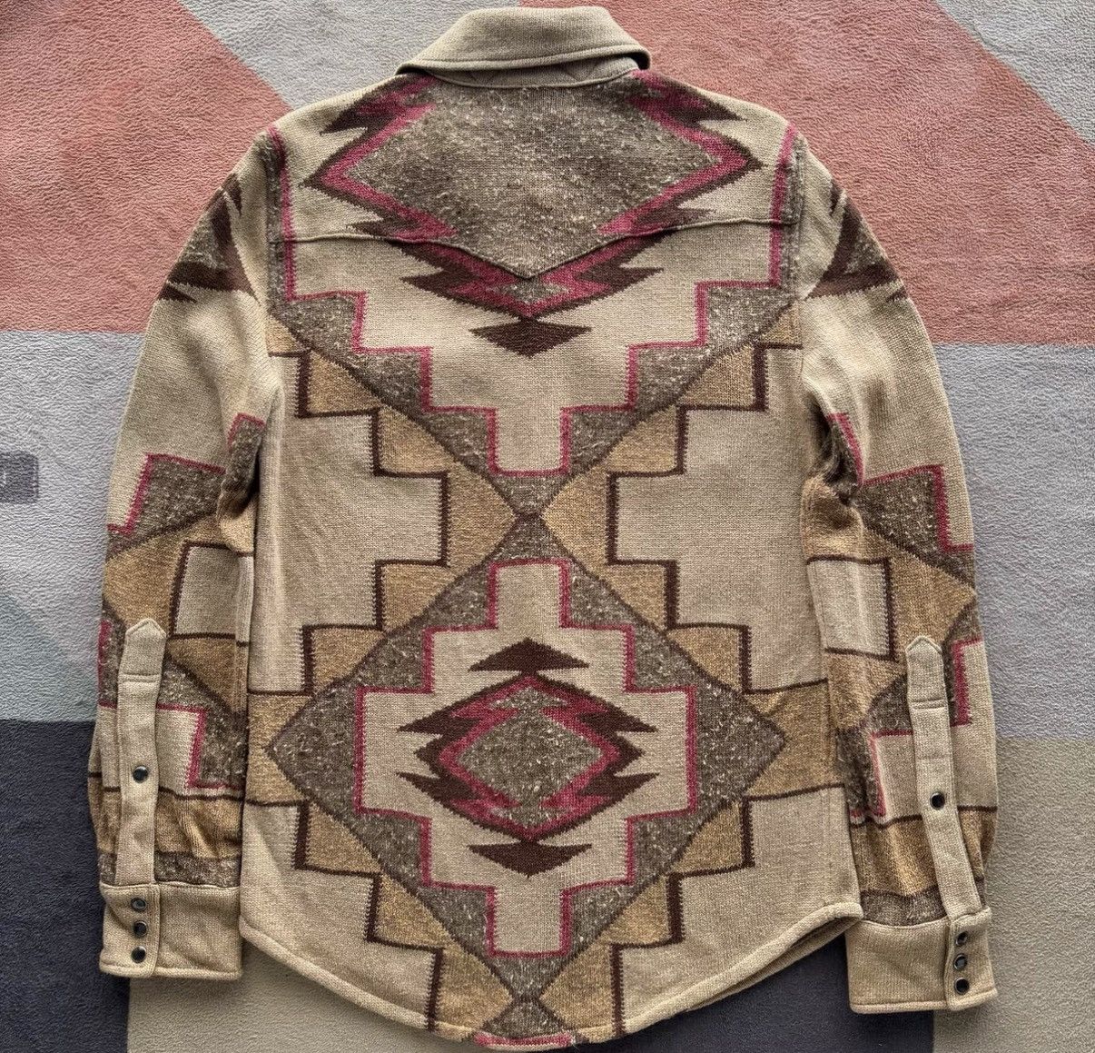 RRL Ralph Lauren RRL Ralph Lauren Double RL Southwestern Knit Shirt K22 Size US S / EU 44-46 / 1 - 2 Thumbnail