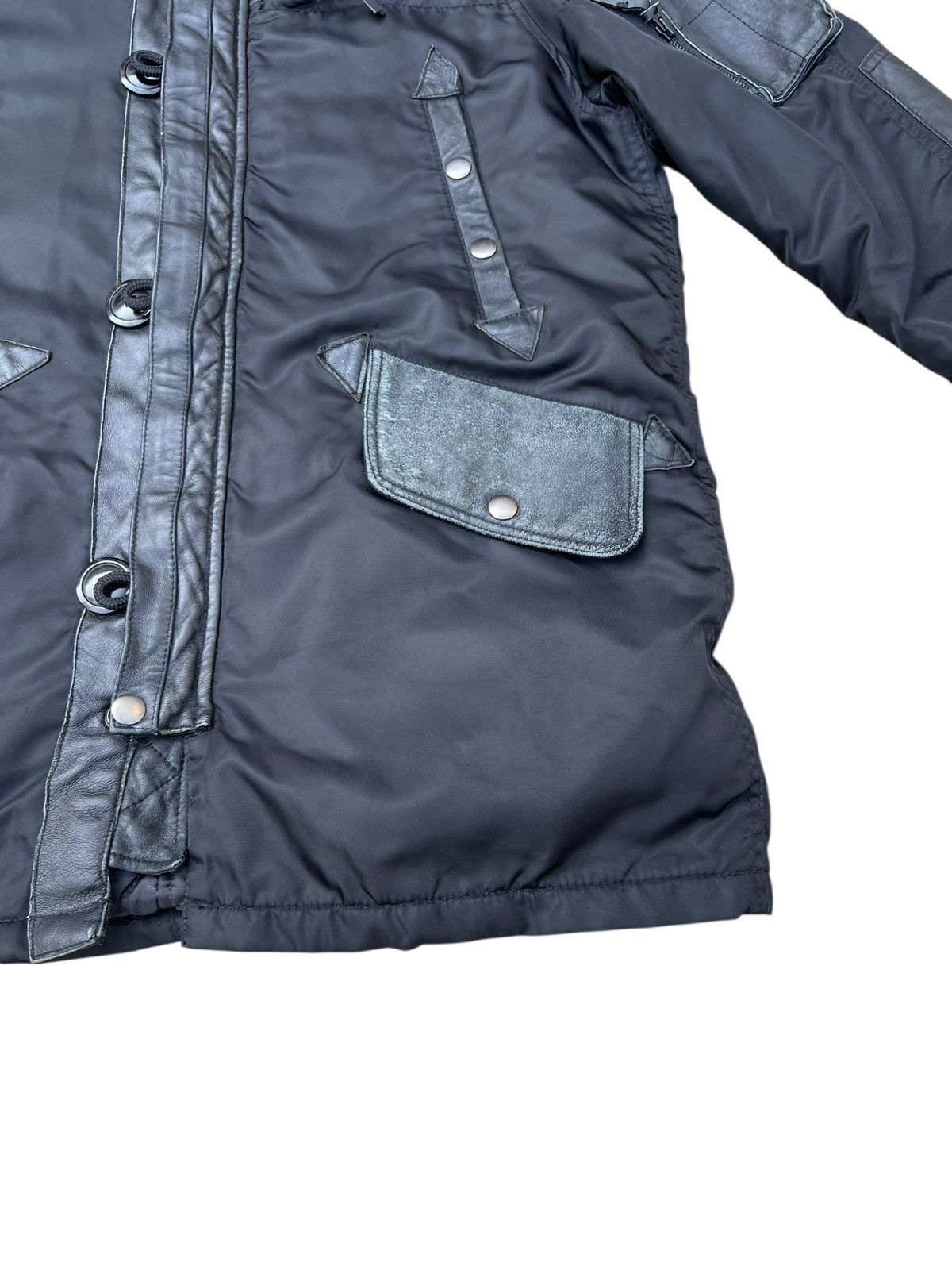Le Grande Bleu (L.G.B.) HOUSTON N3B Style Racoon Fur Hybrid Lambhide Parka Jacket Size US M / EU 48-50 / 2 - 11 Thumbnail