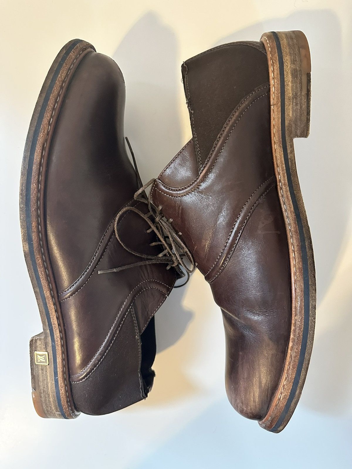 Louis Vuitton Louis Vuitton Brown Lace Up Loafer Size US 10 / EU 43 - 6 Thumbnail