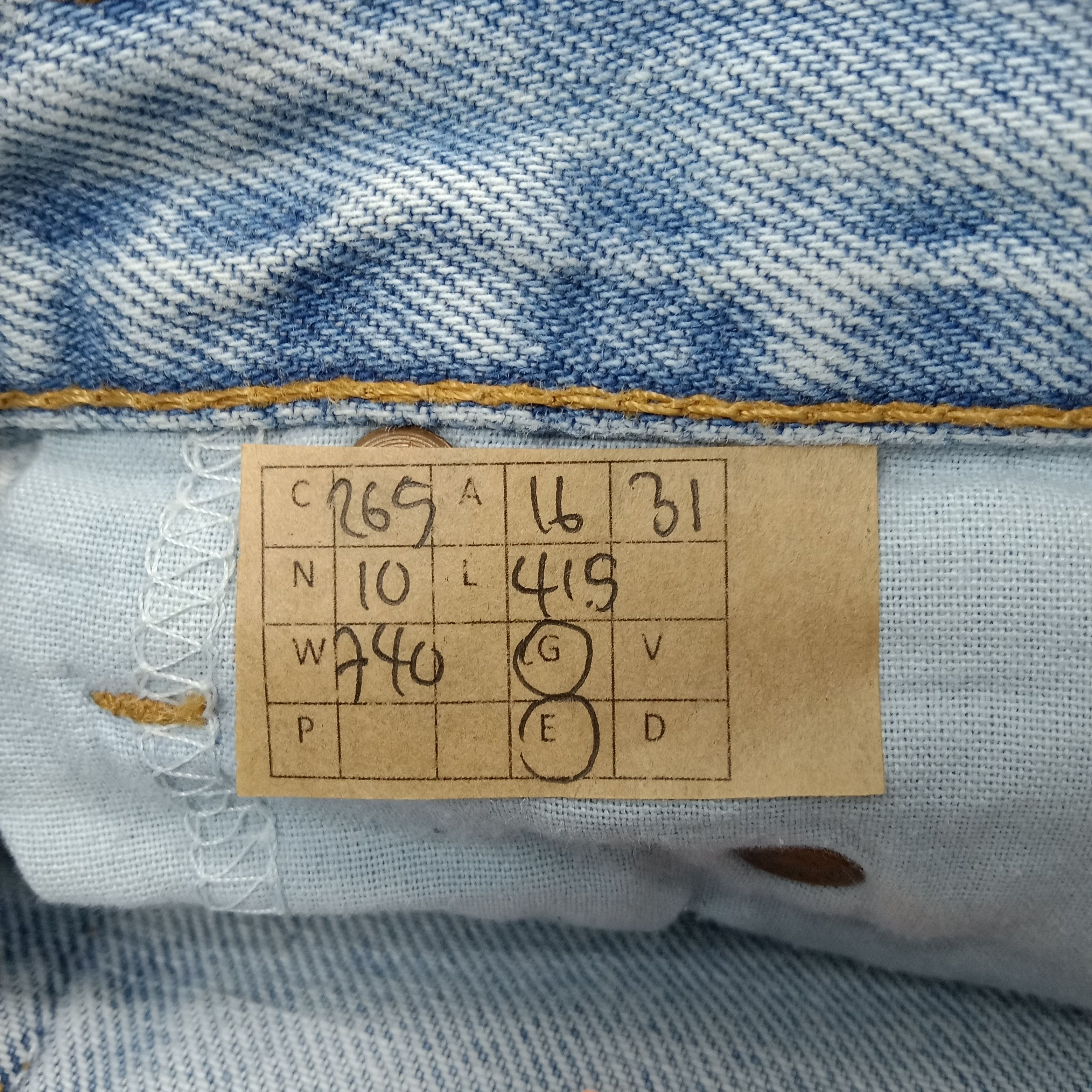 Levi's Levis 560 Red Tab Loose Fit Distressed Denim Jeans C265N10 Size US 33 - 16 Thumbnail