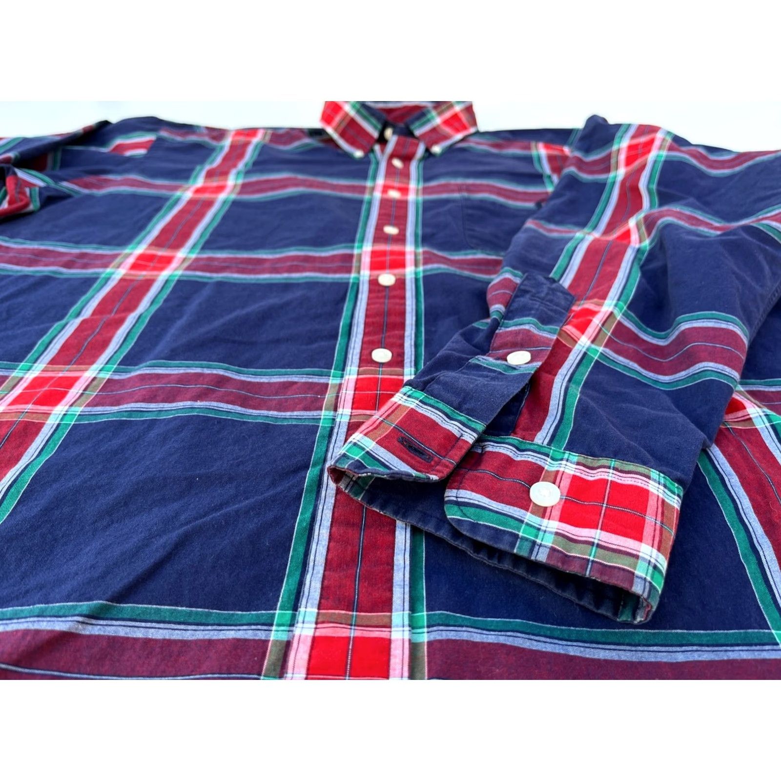 Ralph Lauren VINTAGE Ralph Lauren Golf Button-Down Shirt XL Men’s Plaid Long Sleeve Tilden Cotton Pocketed Shirt Size US XL / EU 56 / 4 - 3 Thumbnail