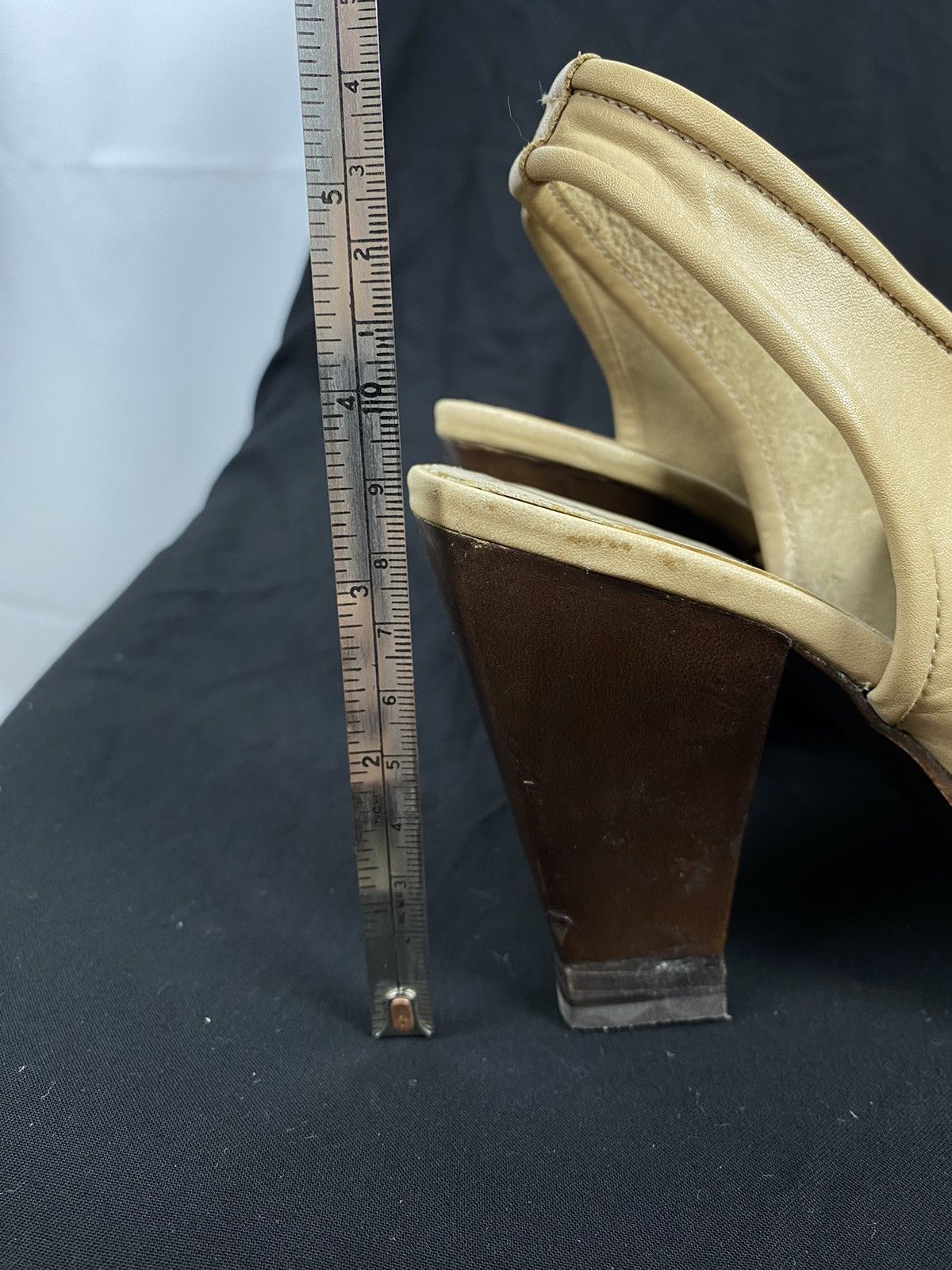 Jil Sander × Raf Simons × Vintage Jil Sander Peep Toe Lace Up Leather Slingback Pumps 37 Size US 7 / IT 37 - 13 Thumbnail