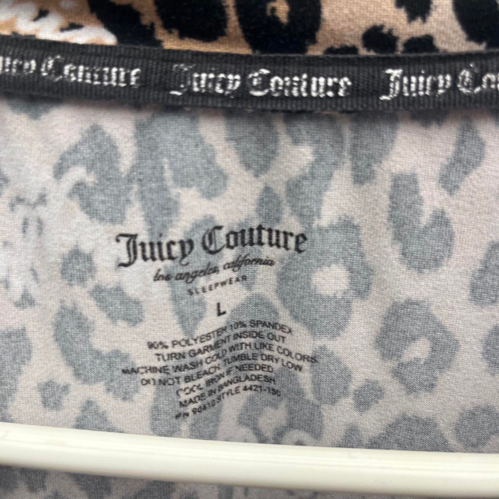 Juicy Couture Juicy Couture Leopard Print Shirt Size L / US 10 / IT 46 - 2 Thumbnail