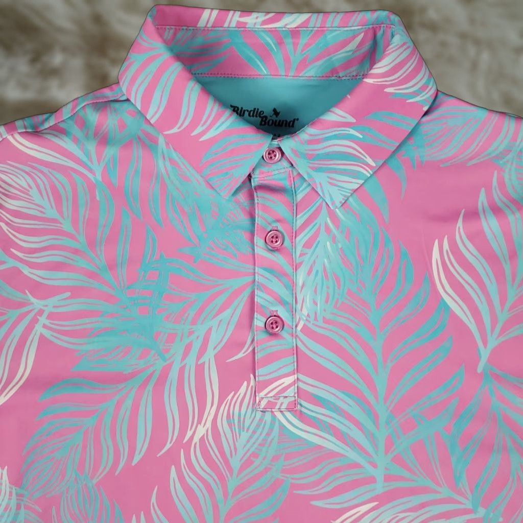 Vintage Birdie Bound Polo Shirt Mens Small Pink Golf Casual Short Sleeve Shirt Size US S / EU 44-46 / 1 - 1 Thumbnail