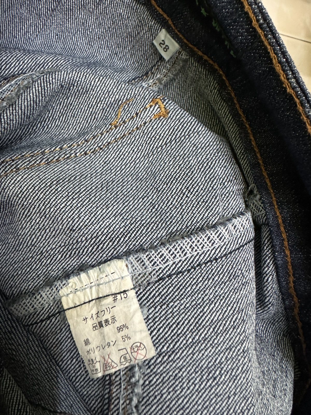 Japanese Brand Wink Wink Y2K Reconstructed Flared Denim Studded Low Rise Size 28" / US 6 / IT 42 - 14 Thumbnail